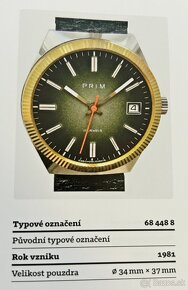 Československé Retro Vintage hodinky PRIM Ala Rolex 80. roky - 9