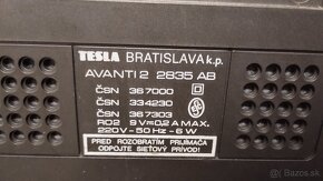 Predám rádio Tesla Avanti 2  2835AB - 9