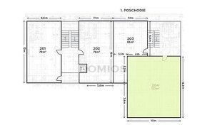 Exkluzívny klim. kanc. celok (122,50 m2, open space, KE-Juh) - 9