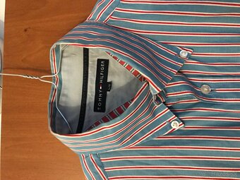 TOMMY HILFIGER originál farebná pánska kosela L/XL - 9