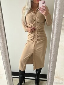 Dámske Maxi šaty Helen beige - 9