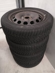 205/55r16 Pneumatiky zimné + plechové disky - 9