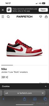 Air jordan 1 low bulls 43 - 9