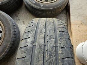 Plechové disky 5x108 + letné pneu 215/60r16 - 9