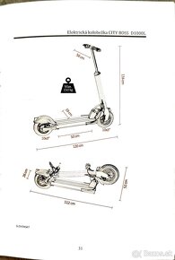 Elektrická kolobežka City Boss D1000L - 9