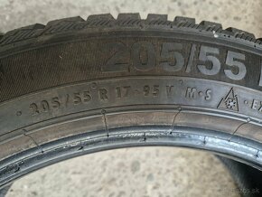 205/55r17 zimné 4 ks SEMPERIT dezén 6,7-6,6 mm DOT2020 - 9