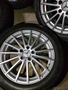 Zimná sada 4ks alu disky orig. MB 5x112 R18 pneu 215/55 R18 - 9