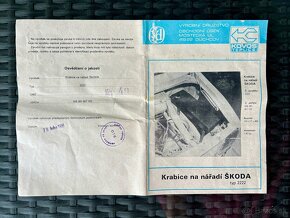 Nová krabice na nářadí - Škoda 105 / 120 / 130 ( 1988 ) - 9