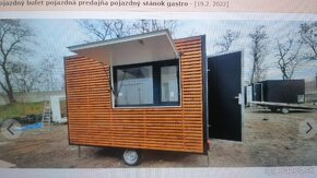 Food truck pojazdný stánok bufet gastro príves predajňa - 9