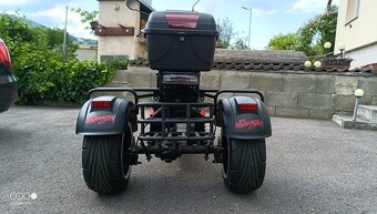 Elektrický Harley trojkolesový – výkonný 2000 W motor - 9