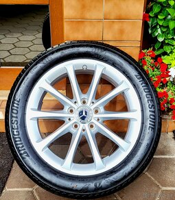 alu R17 5x112 orig. Mercedes, senzory, pneu 205/55 - 9