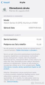 ORIGINÁL Apple Watch 9 41mm Aluminium MIDNIGHT - záruka - 9