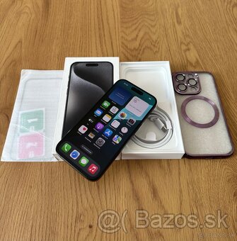 iPhone 15 Pro 128 gb Black Titanium v záruke + príslušenstvo - 9