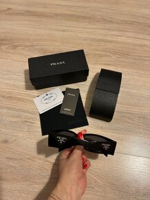 Prada Logo Propionate&Plastic Wrap okuliare - čierne (PR14) - 9