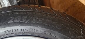 Predám letnú sadu alu disky Ford 5x108 R16 ,205/55 R16 7,5mm - 9