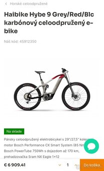 Haibike HYBE 9 Grey/Red karbonovy 2024 - 9