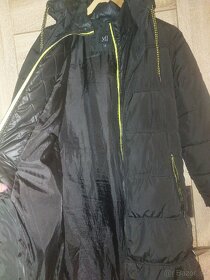 Dámska čierna zimná bunda dlhá, veĺkosť 38 Nenosena - 9