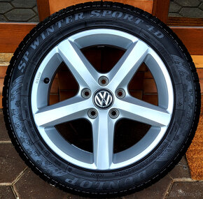 alu R16 5x112 zimné pneu 205/55 orig. VW Golf, Touran, Caddy - 9