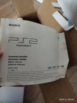 Playstation 2 slim (sivá) krabica originál s manuálmy - 9