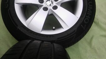 originál el 5x100 r15 Škoda model Matone +  letné 185/60 r15 - 9