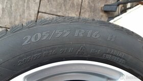 Zimné pneu 205/55 R16 + disky 5x120 BMW1 a 3 - 9