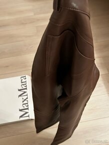 Kožené nohavice zn. Max Mara - 9
