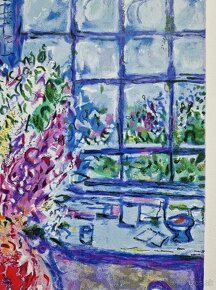 MARC CHAGALL - Autoportrait avec Bouquet de Fleurs (CERTIF) - 9