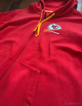 origianl nike nfl kansas city cheifs mikina na zips - 9