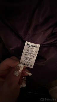 Supreme King Hooded Varsity Jacket Purple - 9