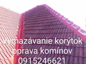 Vymazávanie korýtok oprava komínov 0915 246 621 - 9