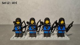 Doskladnené LEGO BLACK FALCON minifigúrky, vojsko, kone - 9