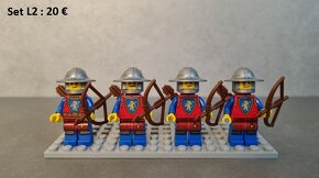 LEGO LIONS KNIGHT minifigúrky, vojsko, kone - 9