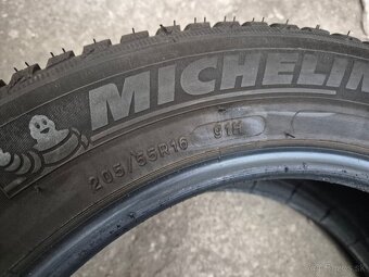 205/55r16 zimné 4 ks MICHELIN dezén 7,9-5,5 mm - 9