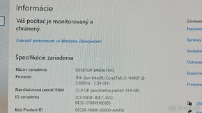 Herný PC - i5 11400F, 32GB RAM, GTX1070, SSD+HDD, WIN10 - 9