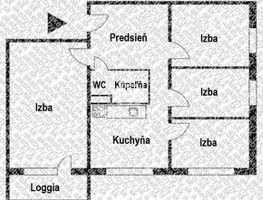 Na predaj 4 izb. byt, Terasa - 73 m2 + lodžia - 9