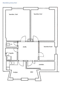 Prenájom administratívne/prevádzkové priestory 91 m2 s parko - 9