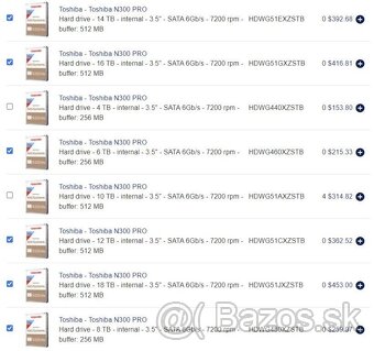 NOVÁ Toshiba 4/ 6/ 8/ 10/ 12/ 14/ 16/ 18TB N300 Pro - NAS. - 9