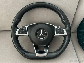 AMG zrezany volant + airbag Mercedes Gle w166 - 9