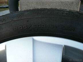 5x112 originál škoda Aludisky+zimné 205/60 R16 Dunlop - 9