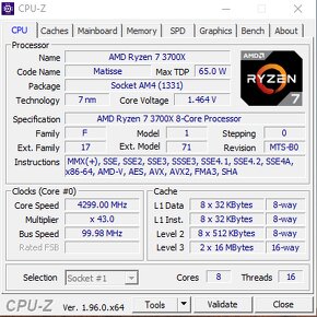 Herné PC Ryzen 7 3700X/ 32GB/ RX 5600XT/ SSD 1TB/ HDD 2TB - 9