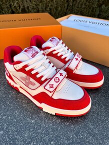 Louis Vuitton tenisky RED Komplet balenie - 9