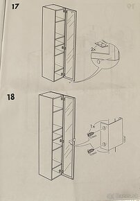 IKEA LILLÅNGEN 30x38x194cm za 50E - 9