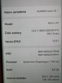 Huawei Nova 10 8GB/128gb + púzdro zdarma - 9