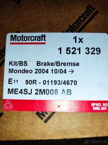 Ford Mondeo - brzdove kotuce a platnicky - 9