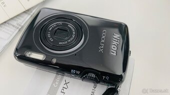 ✅maličký NIKON coolpix S01, čierny, komplet balenie, top✅ - 9