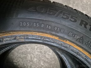 205/55 r16 zimné 4 ks CONTINENTAL dezén 7,4 - 5,4 mm - 9