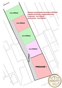 Krásny slnečný pozemok (cca 2816m2) v Dežericiach pri Bánovc - 9