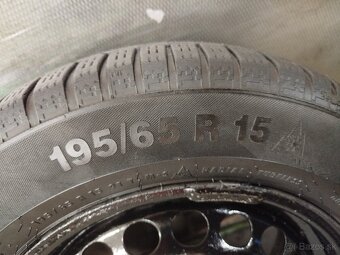 Predám sadu kolies Volkswagen 5x112 195/65 R15 cena 50€/4ks - 9