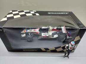 F1 HONDA RA106 BUTTON VÍTĚZ MAĎARSKO 2006 MINICHAMPS 1:18 - 9