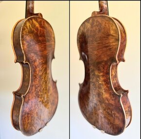 husle 4/4 model Stradivari (očkový javor) - 9